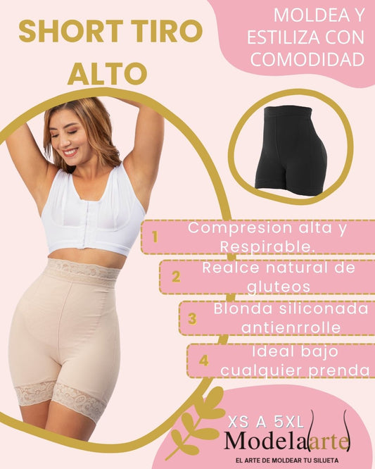 SHORT INVISIBLE CON CONTROL DE ABDOMEN Y REALCE NATURAL 🍑 ENVIO GRATIS